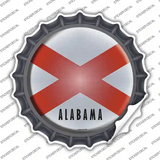 Alabama State Flag Novelty Bottle Cap Sticker Decal