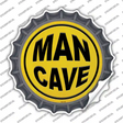 Man Cave Novelty Bottle Cap Sticker Decal