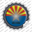 Arizona State Flag Novelty Bottle Cap Sticker Decal