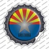 Arizona State Flag Novelty Bottle Cap Sticker Decal