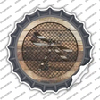 Dragonfly on Wood Novelty Bottle Cap Sticker Decal
