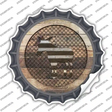 Donkey on Wood Novelty Bottle Cap Sticker Decal