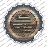 Chameleon on Wood Novelty Bottle Cap Sticker Decal