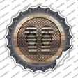 Flip Flops on Wood Novelty Bottle Cap Sticker Decal