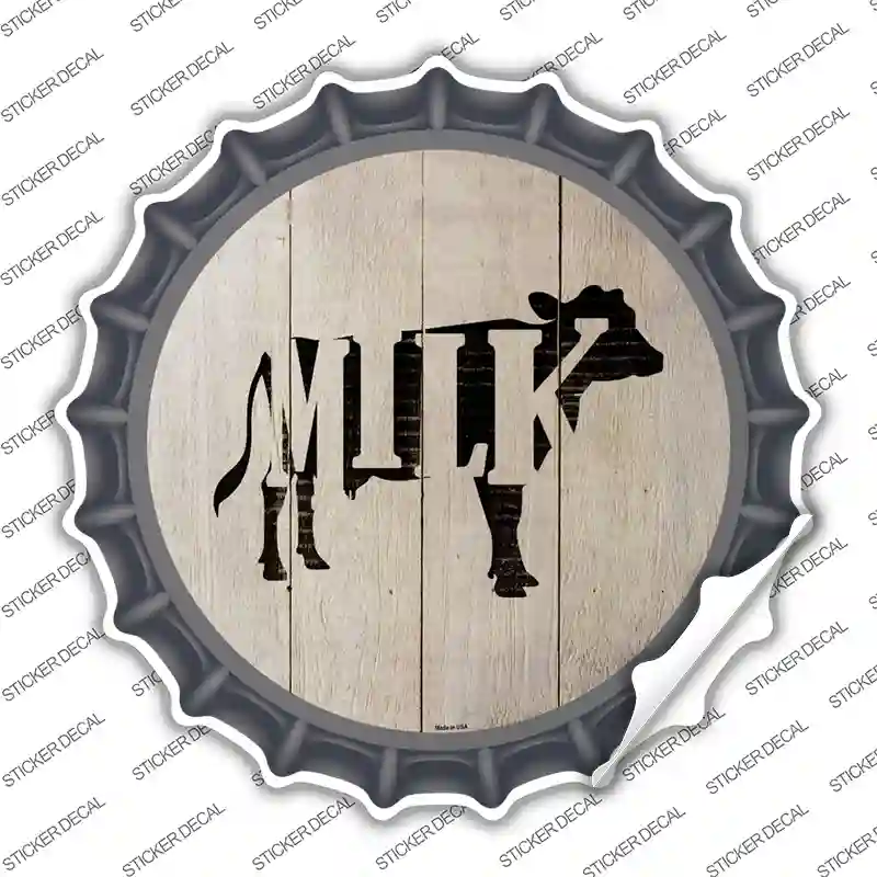Cows Make Milk Novelty Bottle Cap Sticker Decal