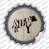 Cows Make Steak Novelty Bottle Cap Sticker Decal