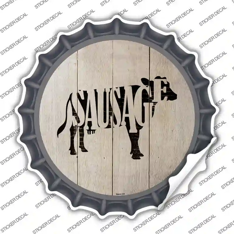 Cows Make Sausage Novelty Bottle Cap Sticker Decal
