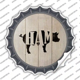Pigs Make Ham Novelty Bottle Cap Sticker Decal