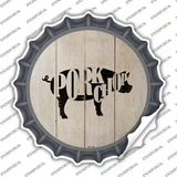 Pigs Make Pork Chops Novelty Bottle Cap Sticker Decal