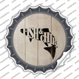 Fishes Make Fish and Chips Novelty Bottle Cap Sticker Decal