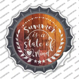 Summer State of Mind Novelty Bottle Cap Sticker Decal