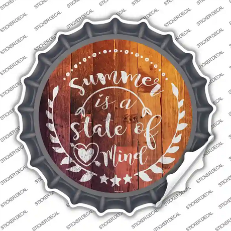 Summer State of Mind Novelty Bottle Cap Sticker Decal
