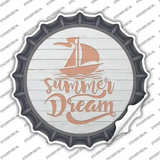 Summer Dream Novelty Bottle Cap Sticker Decal