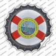 Florida State Flag Novelty Bottle Cap Sticker Decal