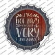 Im Just Very Relaxed Novelty Bottle Cap Sticker Decal