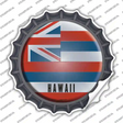 Hawaii State Flag Novelty Bottle Cap Sticker Decal