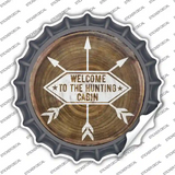 Welcome to the Hunting Cabin Novelty Bottle Cap Sticker Decal
