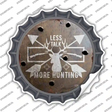 Less Talk More Hunting Novelty Bottle Cap Sticker Decal