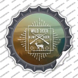 Hunt Wild Deer Novelty Bottle Cap Sticker Decal