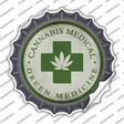 Cannabis Medicine Novelty Bottle Cap Sticker Decal