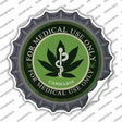 Cannabis For Medical Use Only Novelty Bottle Cap Sticker Decal