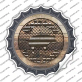 Welcome To The Farm Pig Novelty Bottle Cap Sticker Decal