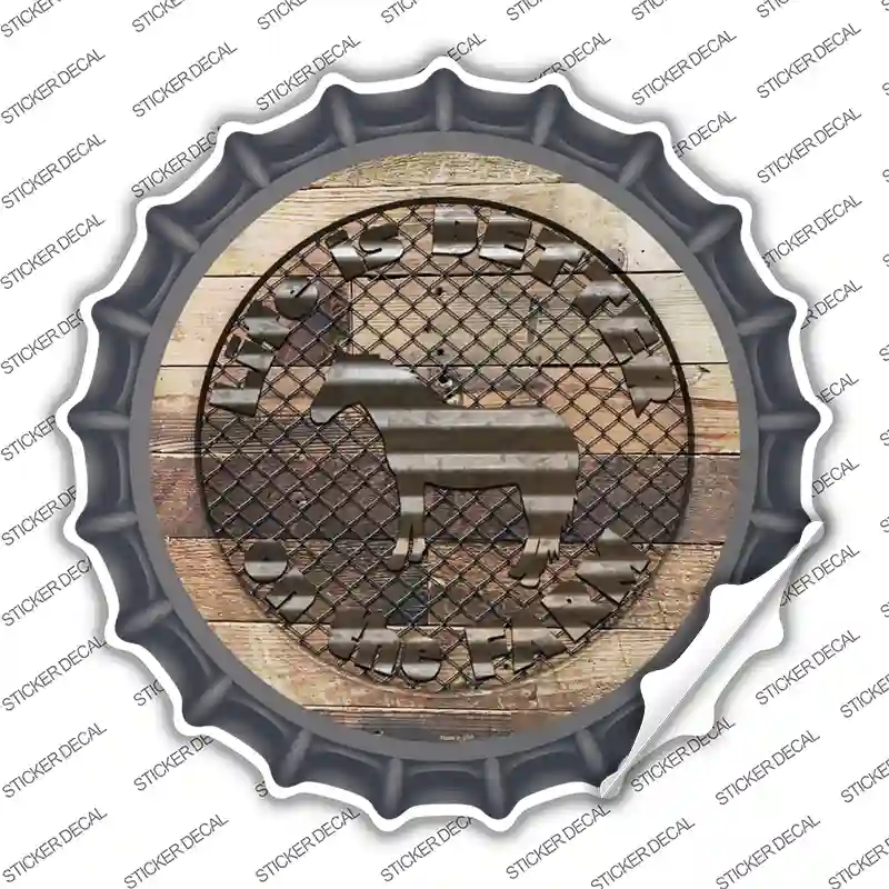 Better On The Farm Horse Novelty Bottle Cap Sticker Decal
