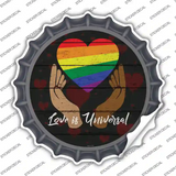 Love Is Universal Novelty Bottle Cap Sticker Decal