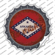 Arkansas Rusty Stamped Novelty Bottle Cap Sticker Decal
