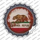 California Rusty Stamped Novelty Bottle Cap Sticker Decal