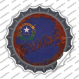 Nevada Rusty Stamped Novelty Bottle Cap Sticker Decal