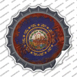 New Hampshire Rusty Stamped Novelty Bottle Cap Sticker Decal