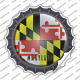 Maryland State Flag Novelty Bottle Cap Sticker Decal