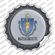 Massachusetts State Flag Novelty Bottle Cap Sticker Decal