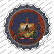 Vermont Rusty Stamped Novelty Bottle Cap Sticker Decal