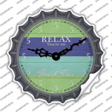 Youre On Beach Time Novelty Bottle Cap Sticker Decal