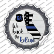 California Back The Blue Novelty Bottle Cap Sticker Decal