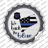 Connecticut Back The Blue Novelty Bottle Cap Sticker Decal