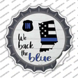 Indiana Back The Blue Novelty Bottle Cap Sticker Decal