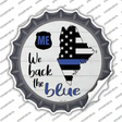 Maine Back The Blue Novelty Bottle Cap Sticker Decal