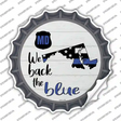 Maryland Back The Blue Novelty Bottle Cap Sticker Decal