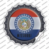 Missouri State Flag Novelty Bottle Cap Sticker Decal