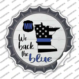 Minnesota Back The Blue Novelty Bottle Cap Sticker Decal