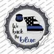 Missouri Back The Blue Novelty Bottle Cap Sticker Decal