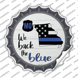 Missouri Back The Blue Novelty Bottle Cap Sticker Decal