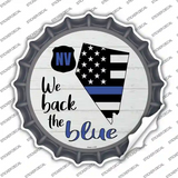 Nevada Back The Blue Novelty Bottle Cap Sticker Decal