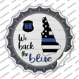 New Hampshire Back The Blue Novelty Bottle Cap Sticker Decal