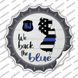 New Jersey Back The Blue Novelty Bottle Cap Sticker Decal