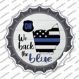 Ohio Back The Blue Novelty Bottle Cap Sticker Decal