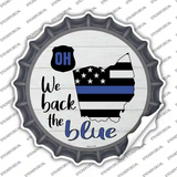 Ohio Back The Blue Novelty Bottle Cap Sticker Decal